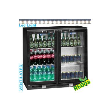 TAB2/D-R6 típusú ipari, nagykonyhai, Kereskedelmi üvegajtós hűtőszekrény