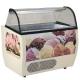 RUMBA 10 PLUS típusú ipari gördíthető fagylaltpult