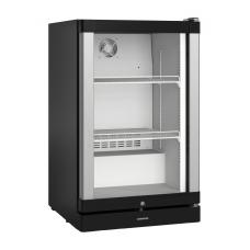 Liebherr BCv 1103 744 típusú, kereskedelmi, üvegajtós hűtőszekrény, fekete