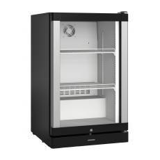 Liebherr BCv 1103 744 típusú, kereskedelmi, üvegajtós hűtőszekrény, fekete
